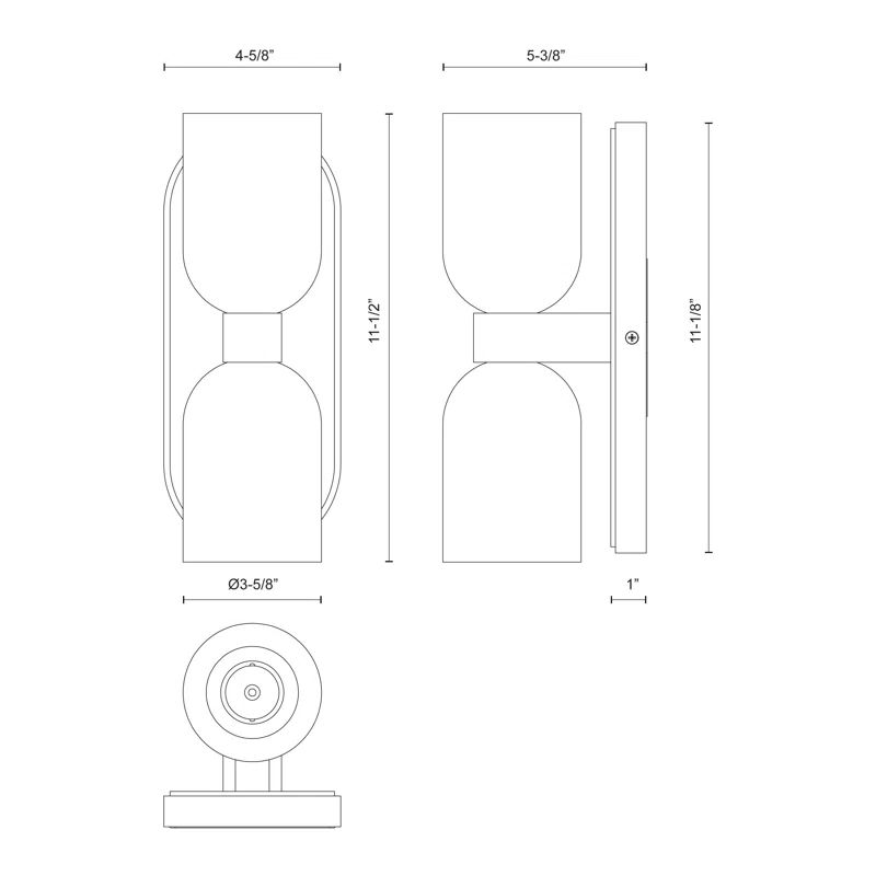 Lucian Polished Nickel 2-Light Vanity with Clear Crystal Shades