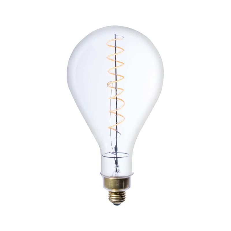 Oversized Clear Spiral Filament LED Edison Bulb, 12.68 inches