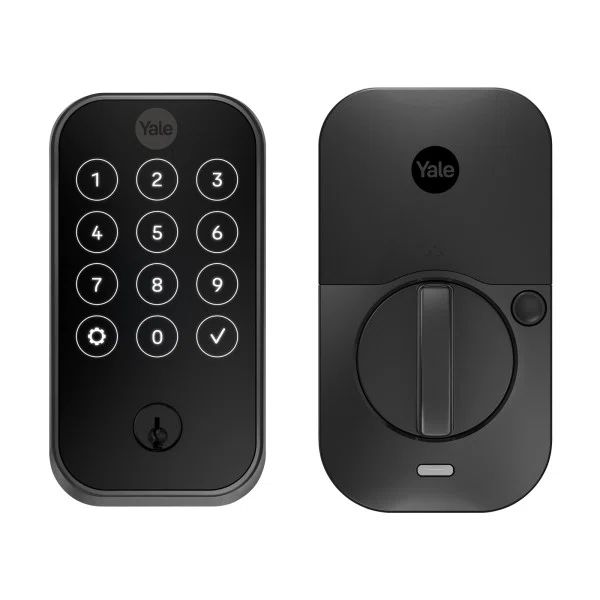 Yale Assure Lock 2 Black Suede Electronic Deadbolt with Touchscreen Keypad