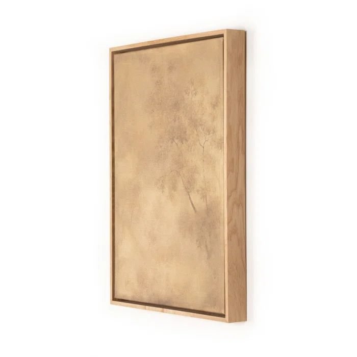 Towering Oak Graphic Art in Brown Floater Frame