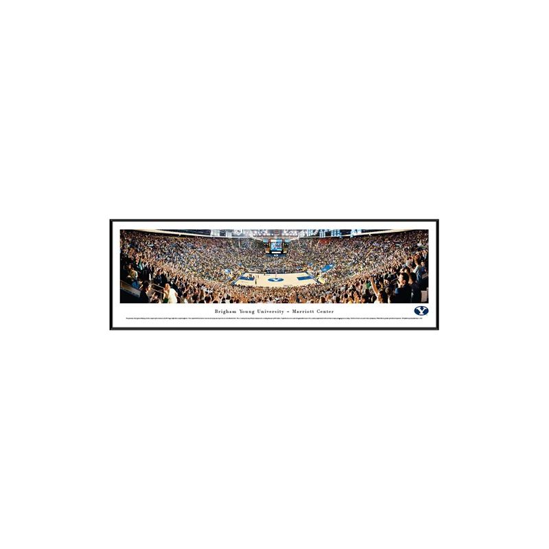 BYU Cougars NCAA Basketball Panoramic Framed Print