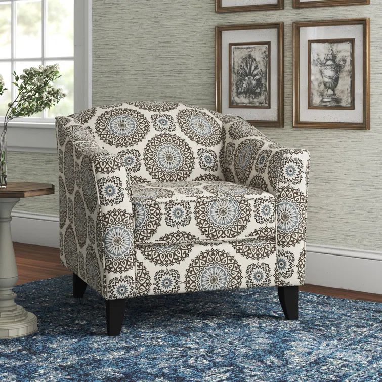 Bella Skylight Upholstered Accent Chair with Manufactured Wood Frame