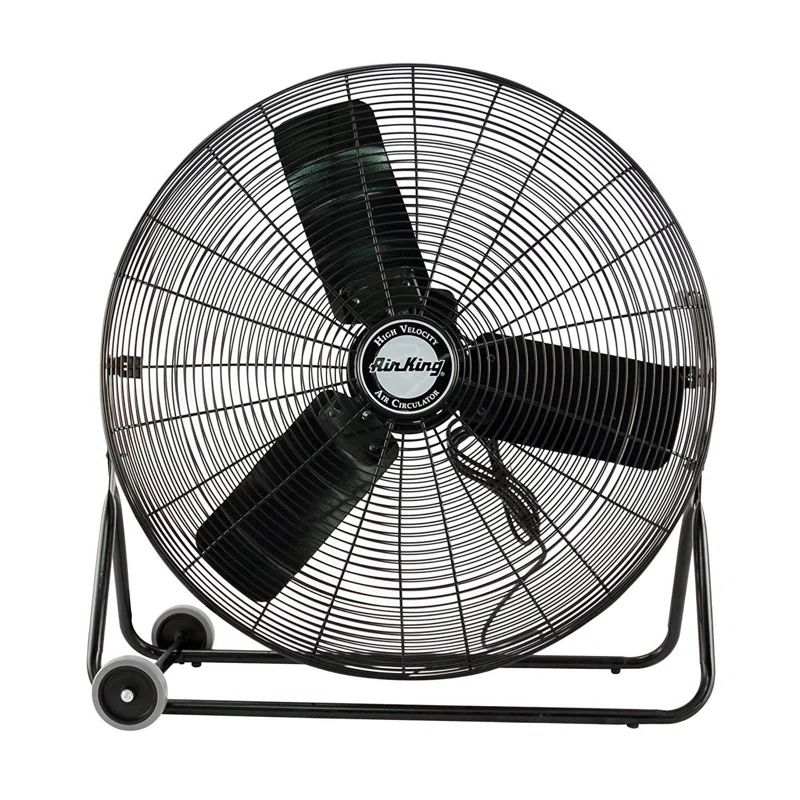 Air King 30" Black Steel Industrial Pivoting Floor Fan