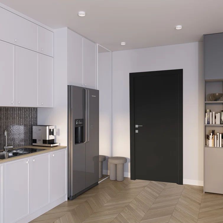 Optima Pecan Nutwood Solid Core 32" x 80" Interior Prehung Door