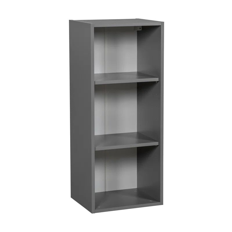 Gray Particleboard 36" Wall Cabinet with Adjustable Shelves