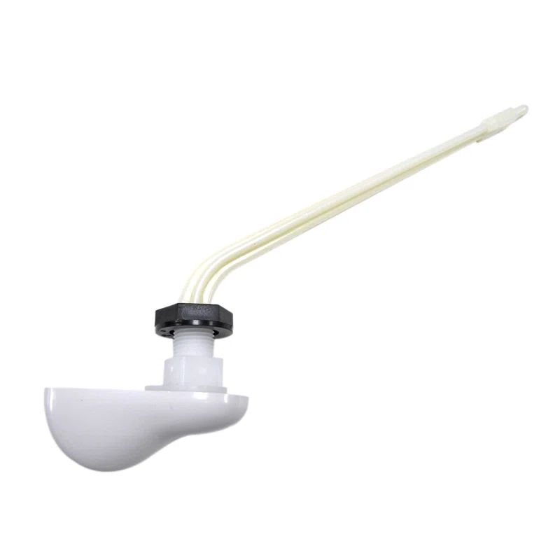White Brushed Plastic Right Hand Trip Lever