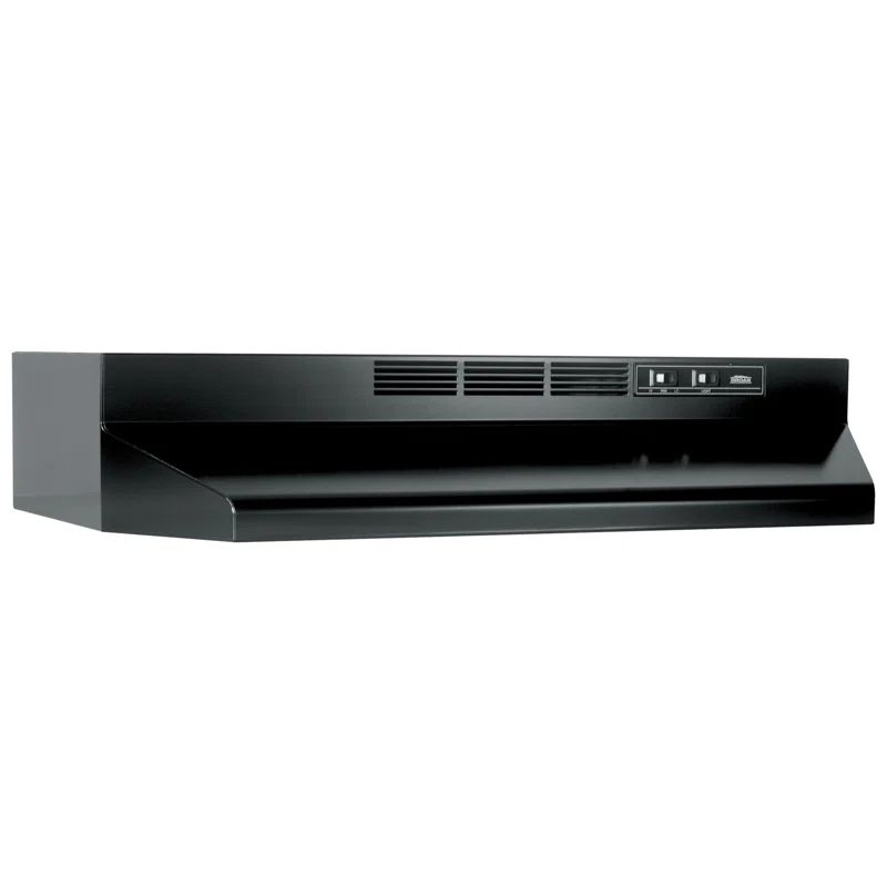 Black Stainless Steel 30" Under Cabinet Range Hood with Charcoal Filter