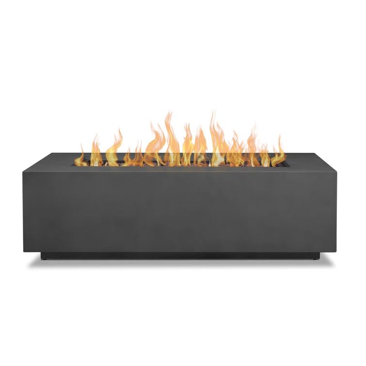 Aegean 54'' Weathered Slate Free-Standing Gas Fire Pit Table