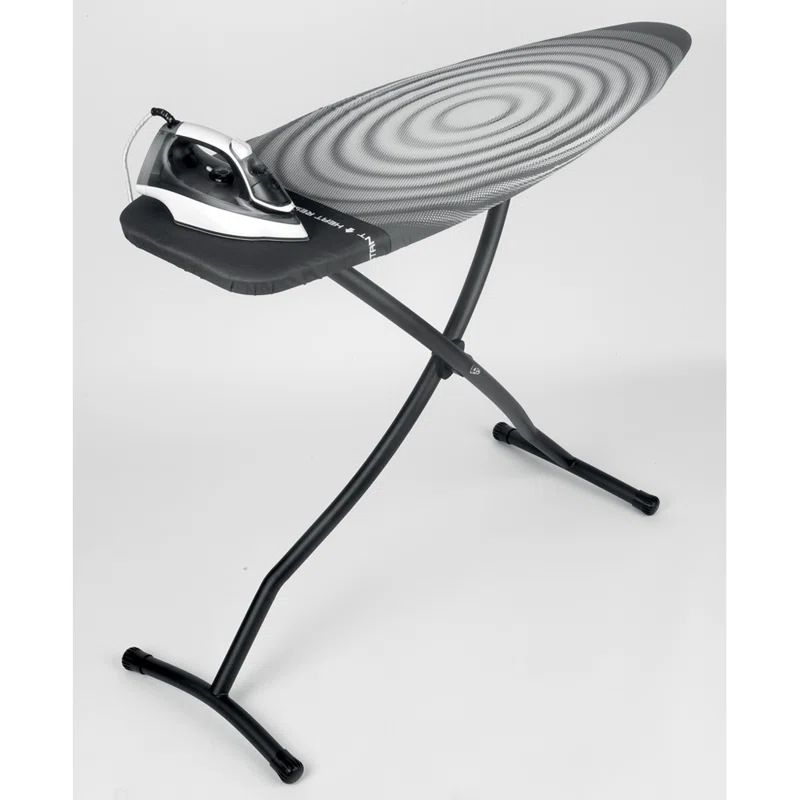 Titan Oval Black Frame Heat Resistant Ironing Board, 53 x 18 inches