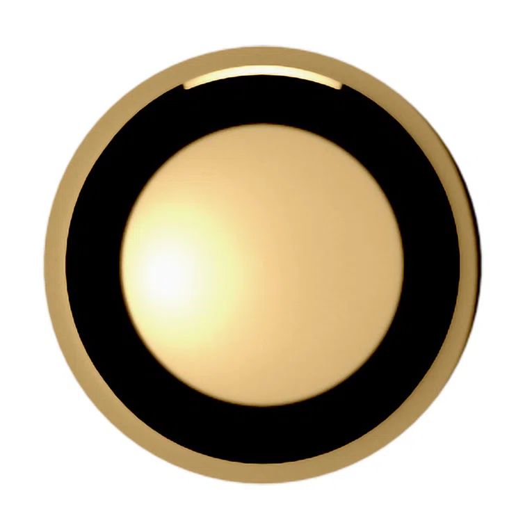 Classic Round Brass Cabinet Knob with Mounting Hardware