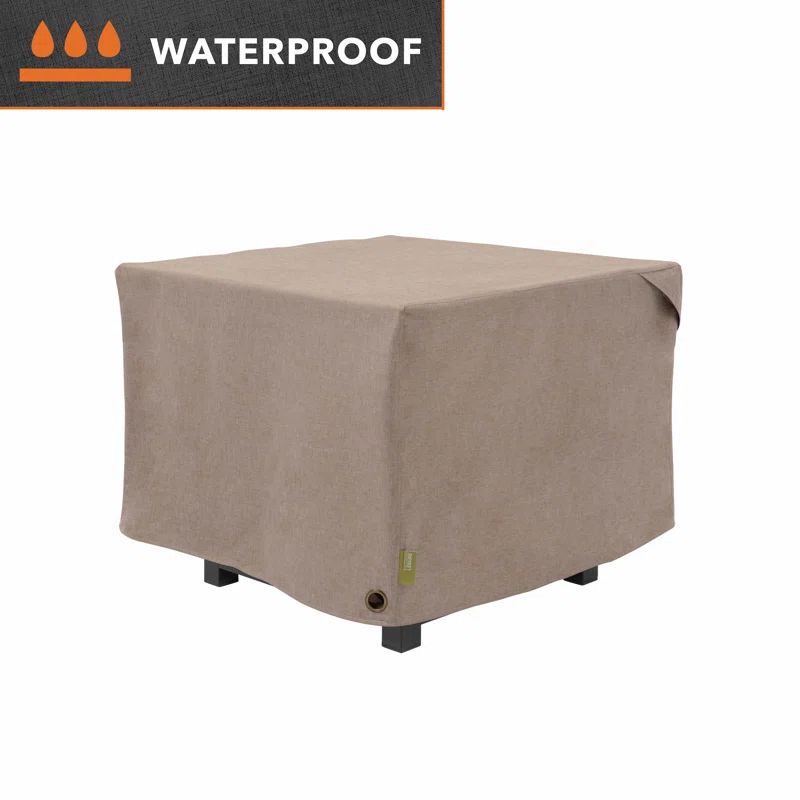 Sandstone Waterproof 32" Square Fire Pit Table Cover