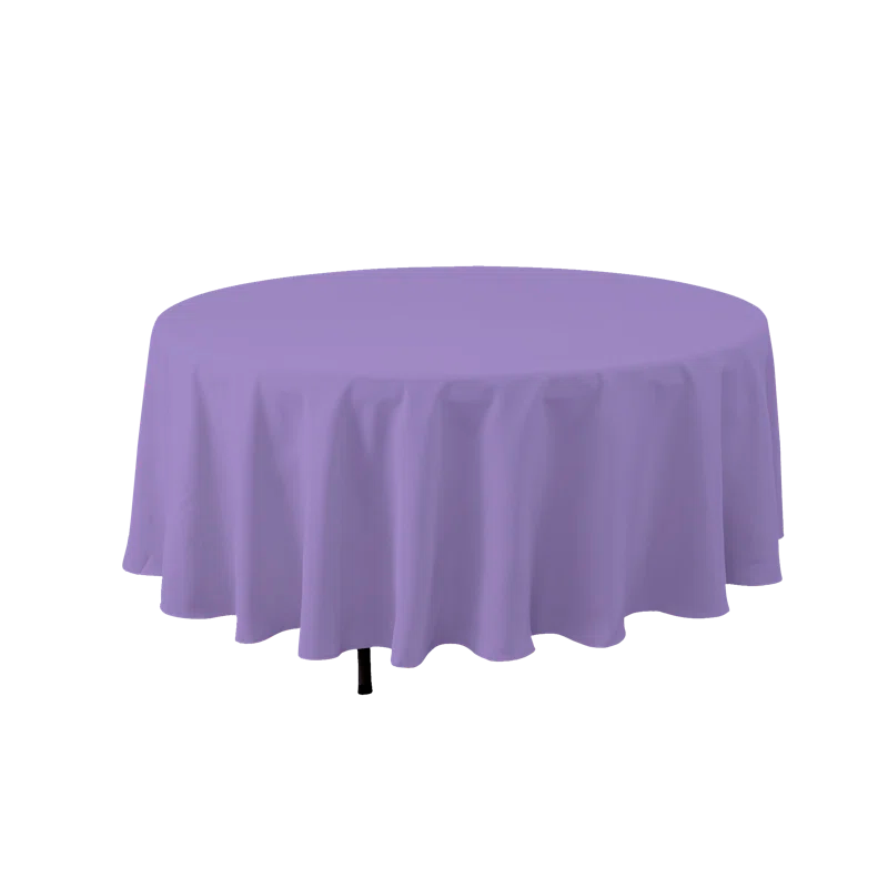 Lavender 90-Inch Round Polyester Tablecloth