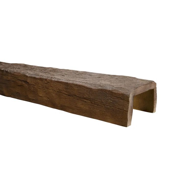 Medium Oak Hand Hewn Faux Wood Beam 13' Long