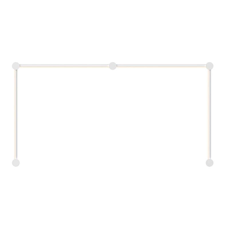 Satin White Chrome Dimmable LED Wall Sconce