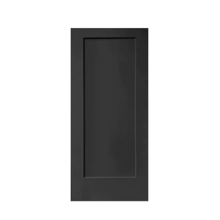 Black Solid MDF Core 36" x 80" Painted Barn Door Slab