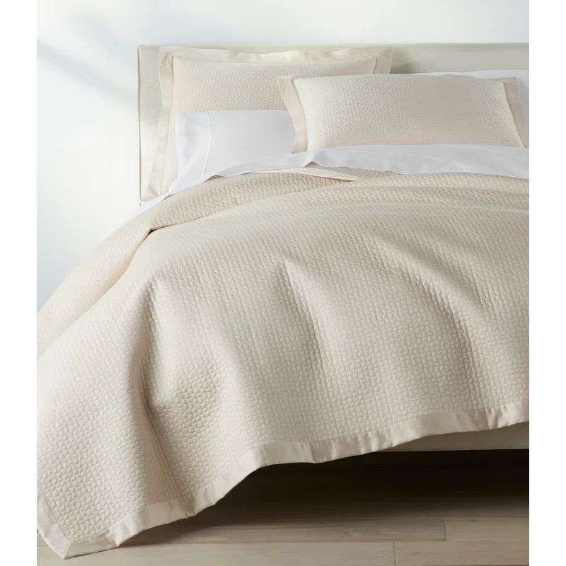 Hamilton Linen Cotton Quilted Full Coverlet