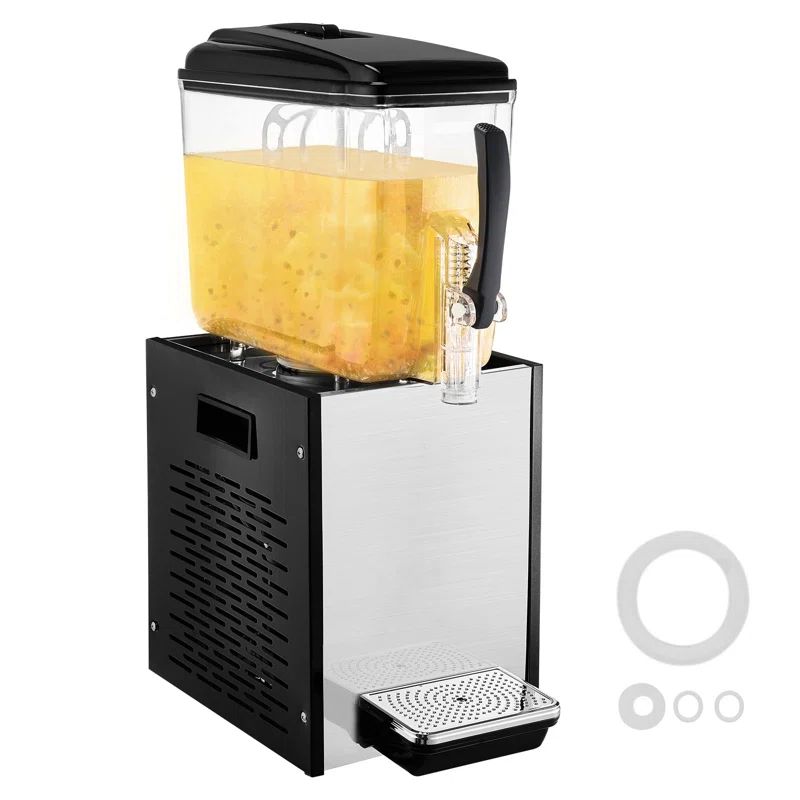 Stainless Steel 12.7 Qt Commercial Cold Beverage Dispenser