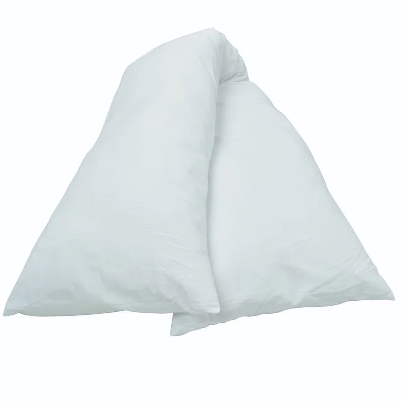 White Hypoallergenic Polyester Body Pillowcase with Zipper