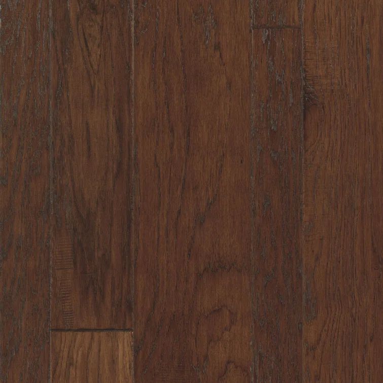 Sepia Hand Scraped Hickory Hardwood Flooring Planks