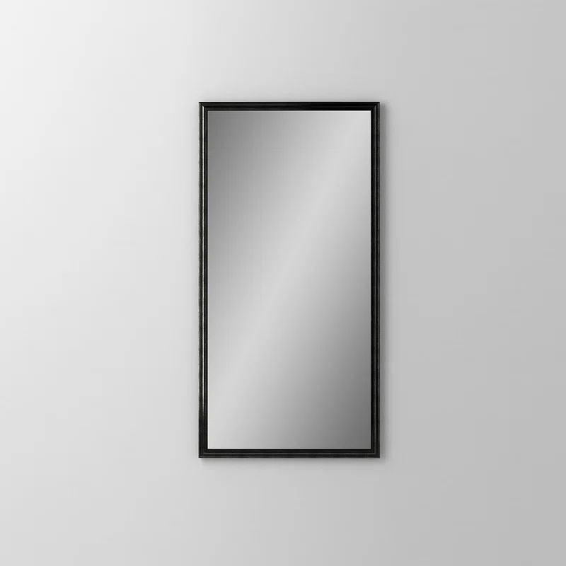 Vintage Brass Rectangular Traditional Bathroom Vanity Mirror 39x23"