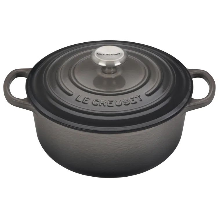 Cerise 2-Quart Enameled Cast Iron Dutch Oven with Lid