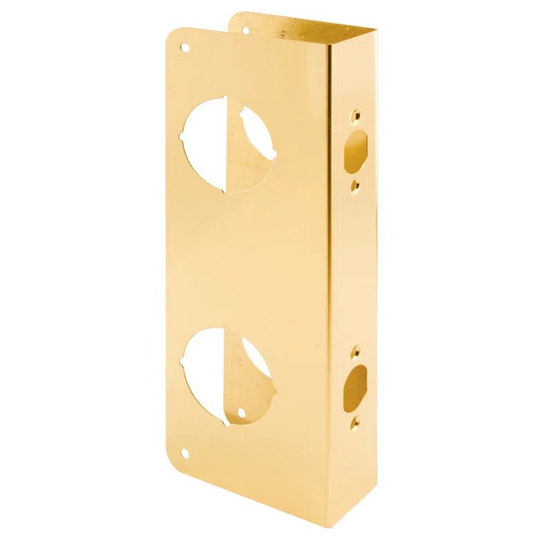 Solid Brass Door Reinforcer with Double Bore