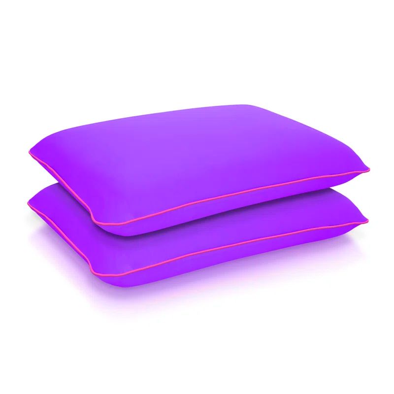 Galactic Purple Memory Foam Cooling Pillow Set of 2