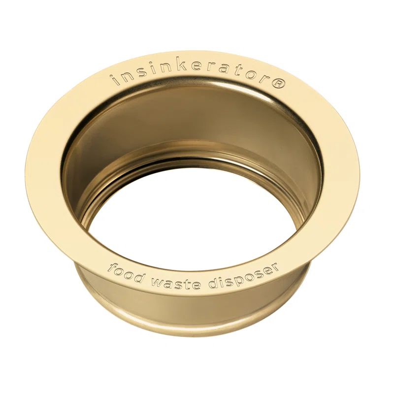 Elegant French Gold Steel Sink Flange for Garbage Disposers
