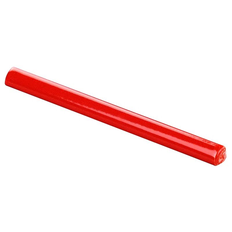 Selenium Red Glossy Ceramic Quarter Round Bullnose Tile Trim