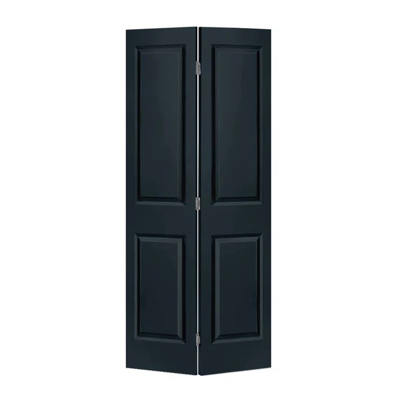 Charcoal Gray Painted MDF Composite 30" x 80" Bi-Fold Door