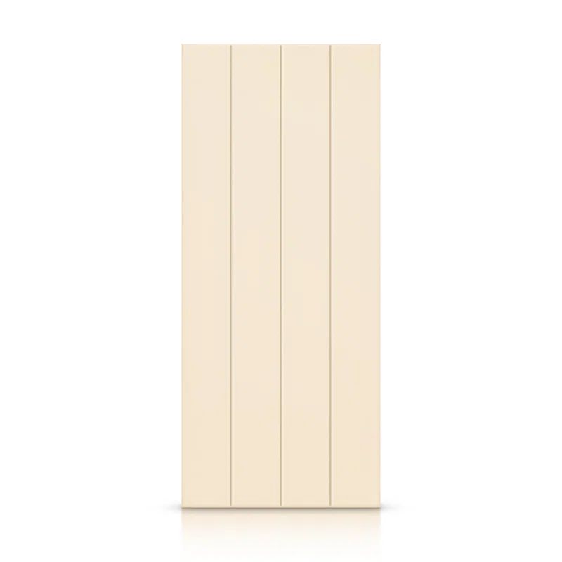 Beige Painted Hollow Core MDF Interior Door Slab, 30" x 80"