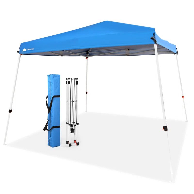 Blue 10x10 Slant Leg Waterproof Steel Canopy Tent