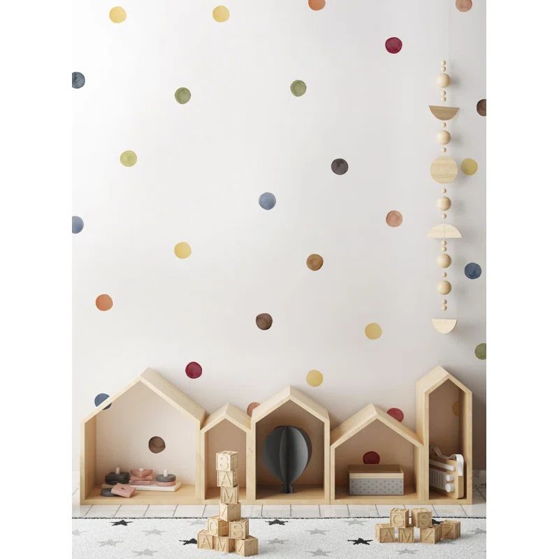 Earthy Multicolor Peel & Stick Vinyl Wall Decals for Kids' Nursery