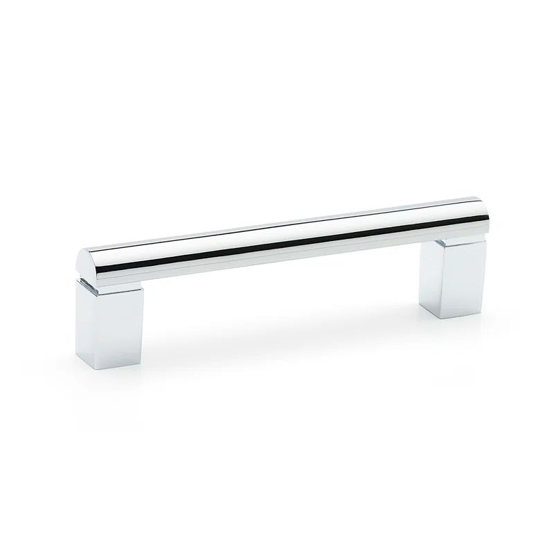 Polished Chrome Modern Bar Pull with Mounting Hardware