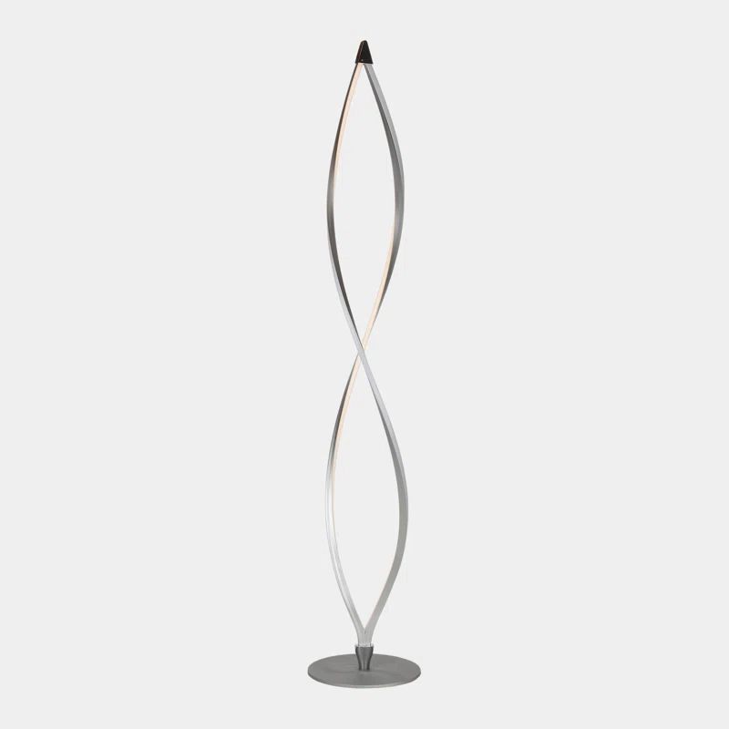 Platinum Silver 43" LED Floor Lamp with 3-Way Switch