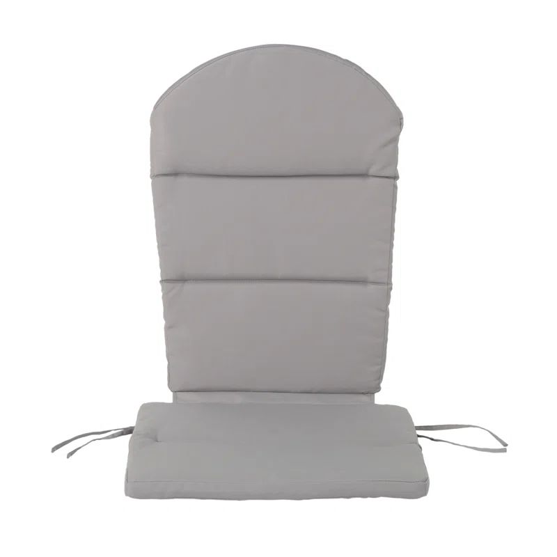 Gray Water-Resistant Adirondack Chair Cushion Set
