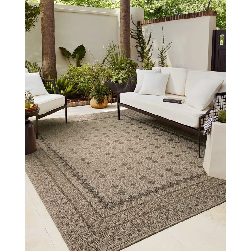 Charcoal Dove Easy Care Synthetic Runner Rug 2.3x7.7