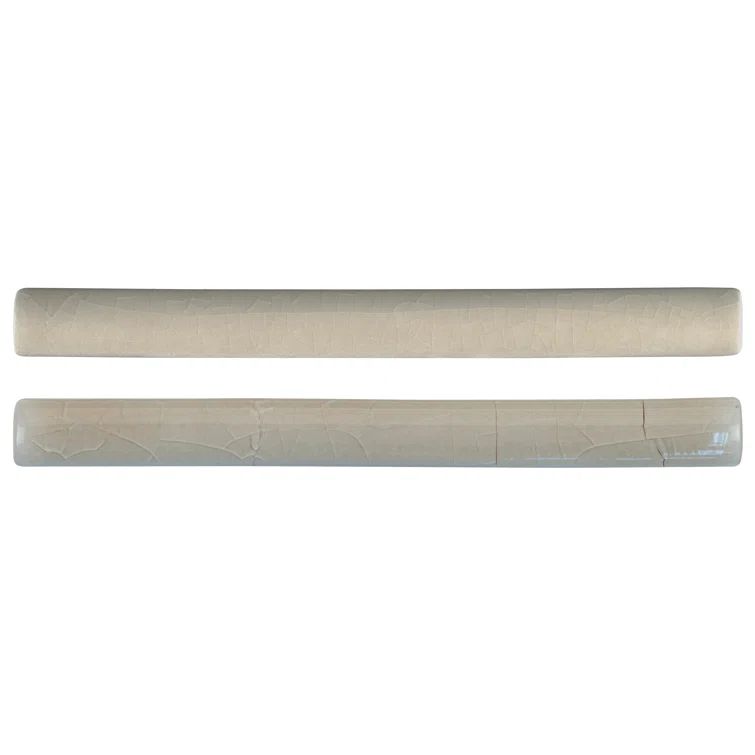 Portico Pearl Beige Ceramic Quarter Round Tile Trim, 6'' x 0.625''