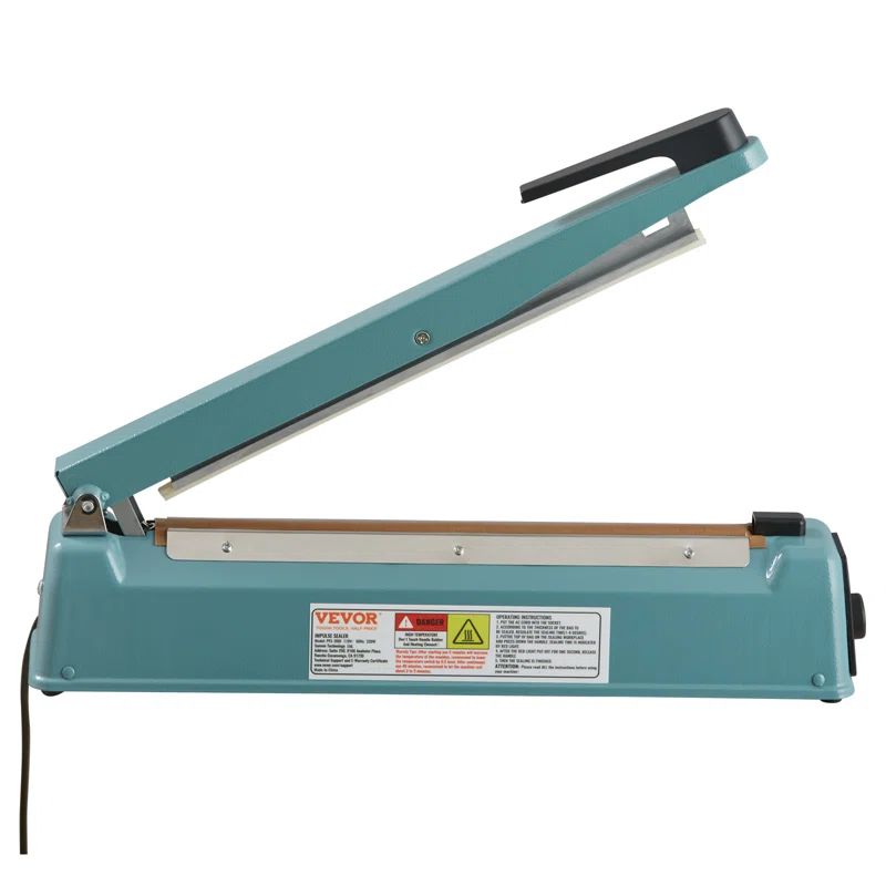 VEVOR 12" Teal Iron Manual Heat Seal Machine for Poly Bags