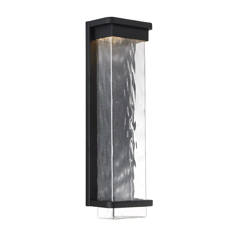 Black Aluminum 21" LED Outdoor Wall Light