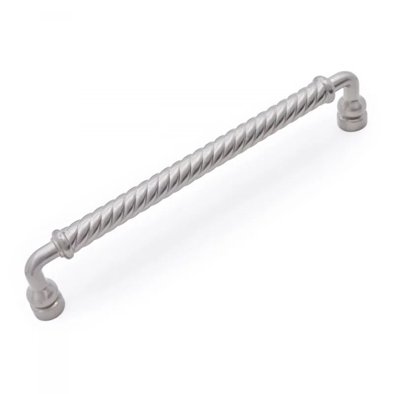 8'' Satin Nickel Twisted Handle Appliance Pull