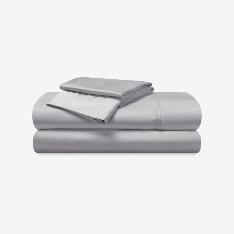 Twin Light Grey Cotton Bamboo Hyper-Cotton Sheet Set