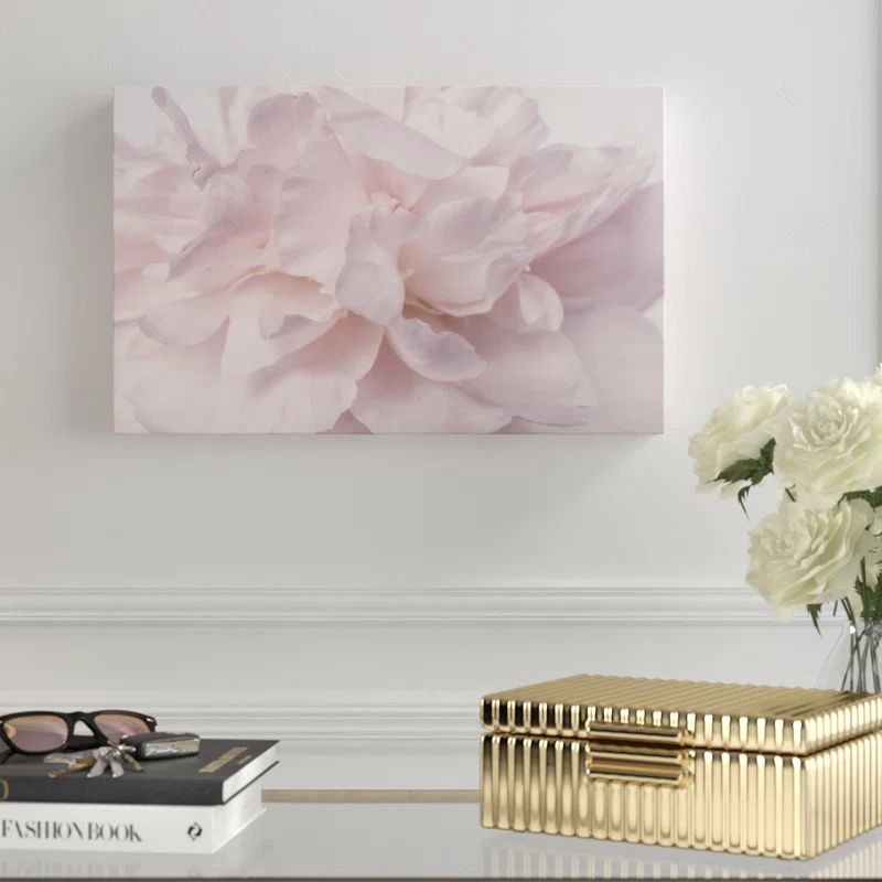 Soft Pink Peony Petals Canvas Wall Art, 16'' x 24''