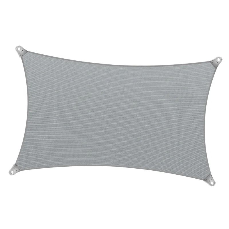 Gray Heavy Duty Rectangle Shade Sail with Stainless Steel Rings