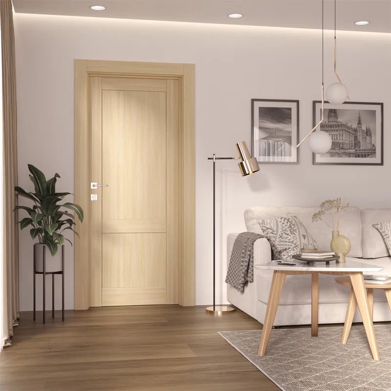 Loire Ash Solid Core Paneled Interior Door Slab