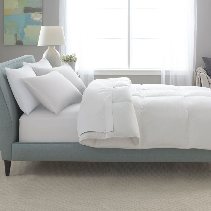 Full White Cotton Down Alternative Bedspread