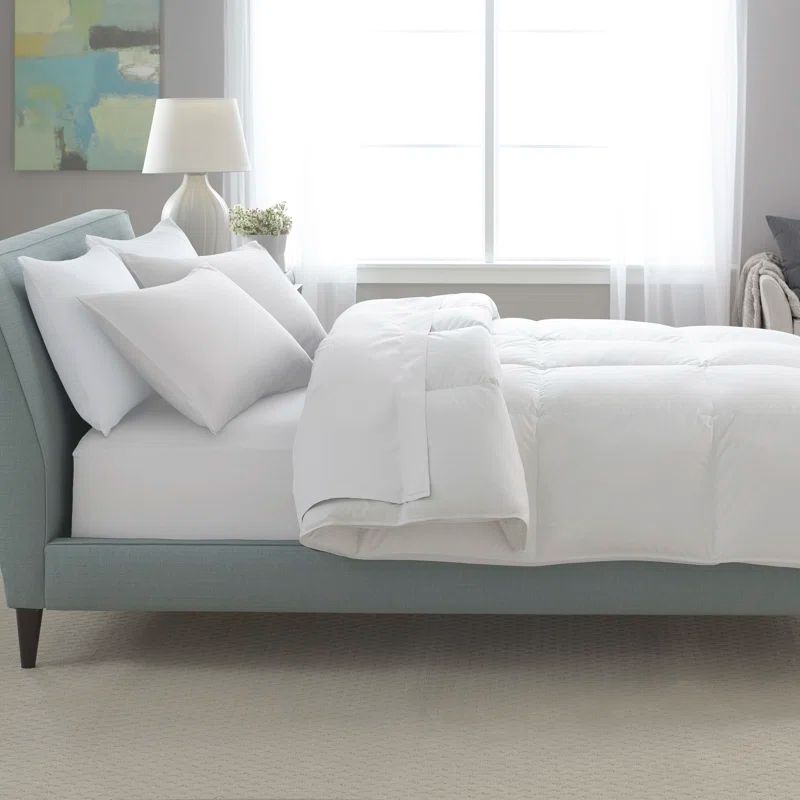 Full White Cotton Down Alternative Bedspread