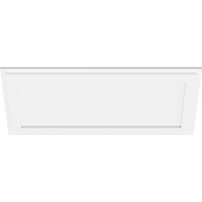 White Architectural Grade PVC Rectangle Ceiling Medallion, 30" x 15"