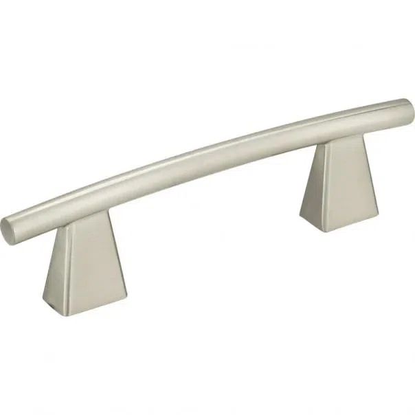 Brushed Nickel Modern Bar Handle with Mounting Hardware