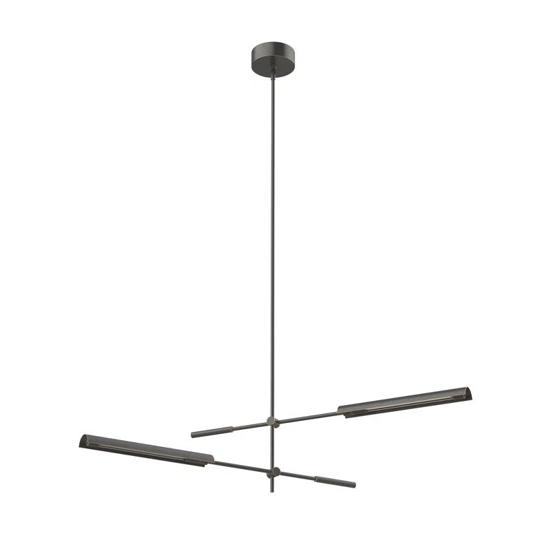 Astrid Urban Bronze 31" LED Sputnik Island Chandelier